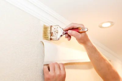 Pose de papier peint à Léoncel — revêtements muraux et toiles de verre